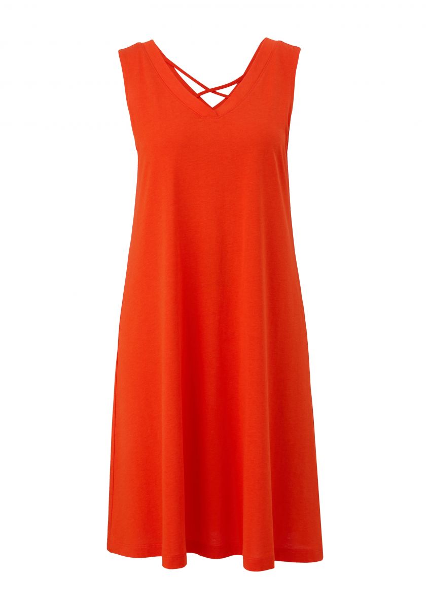 s.Oliver Red Label Jerseykleid aus Modalmix - orange (2550) - 36