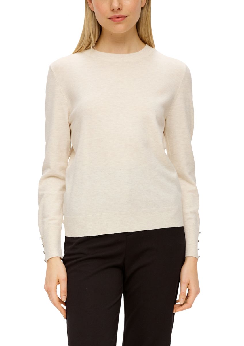 Beige fine knit clearance jumper