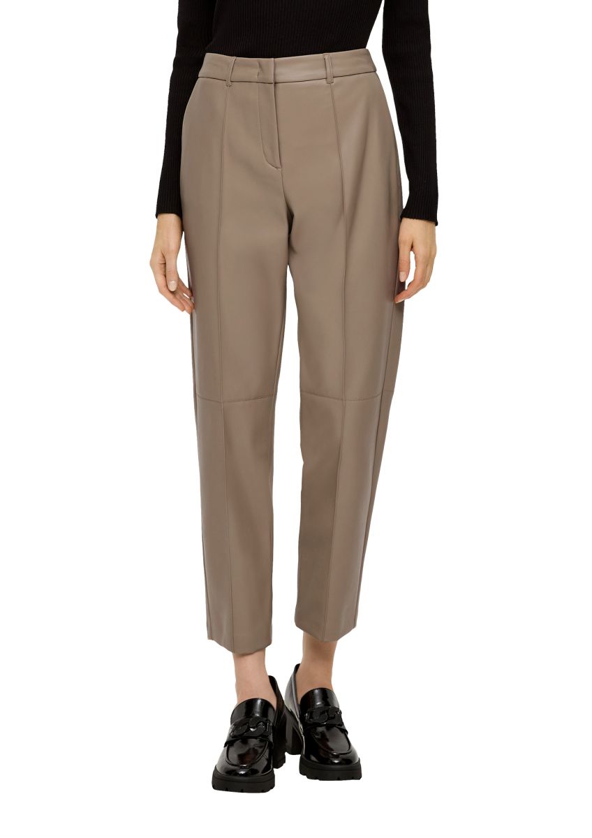 Twinset women's trousers in imitation leather Leather | Caposerio.com
