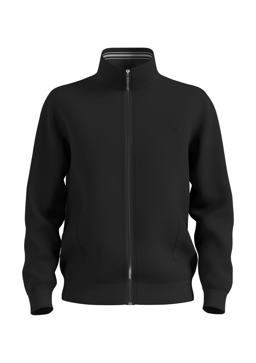 Black on sale sweatshirt jacket