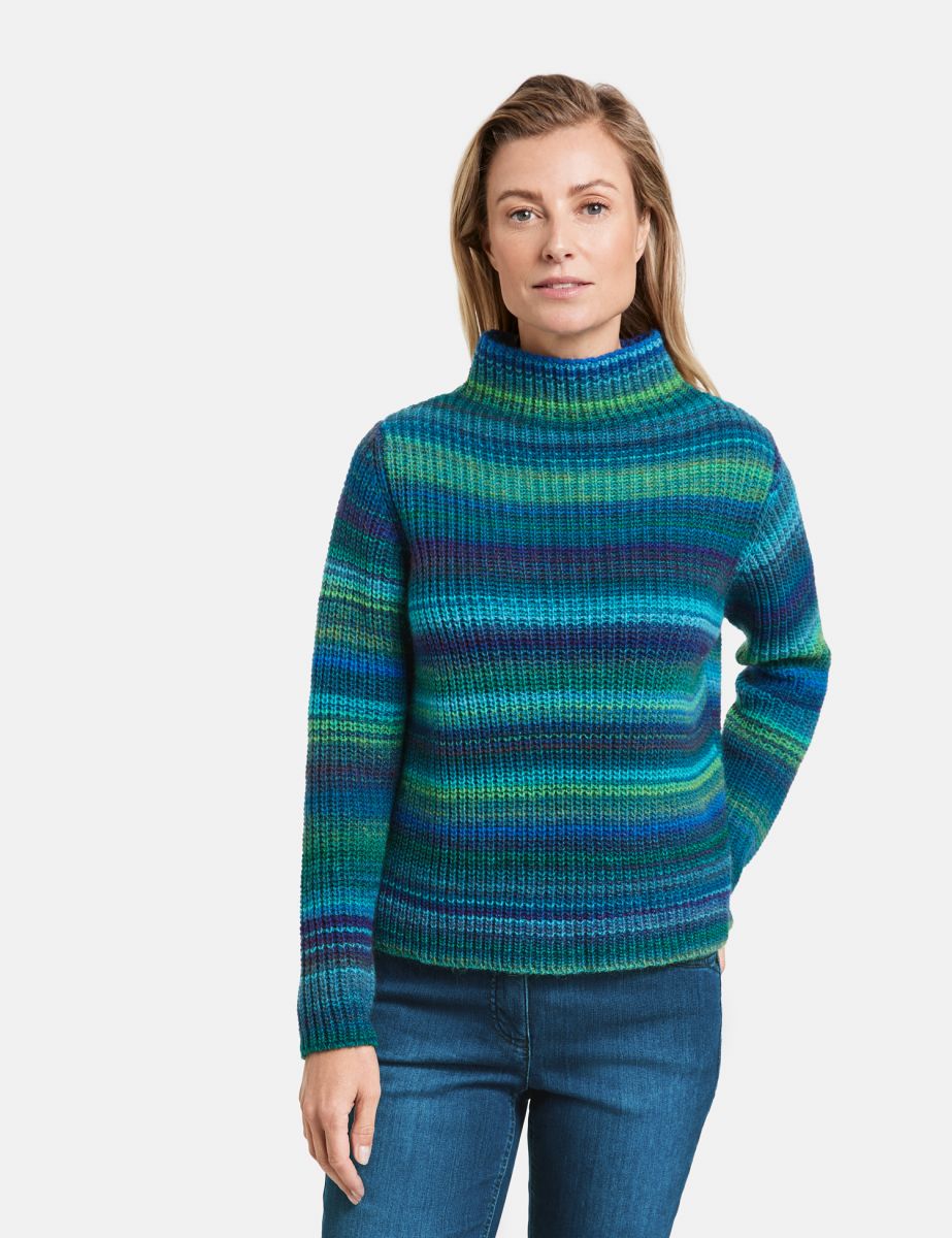 Blue and green outlet sweater