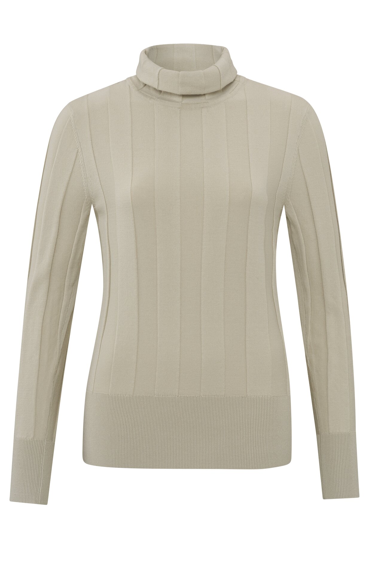 High neck ribbed outlet sweater