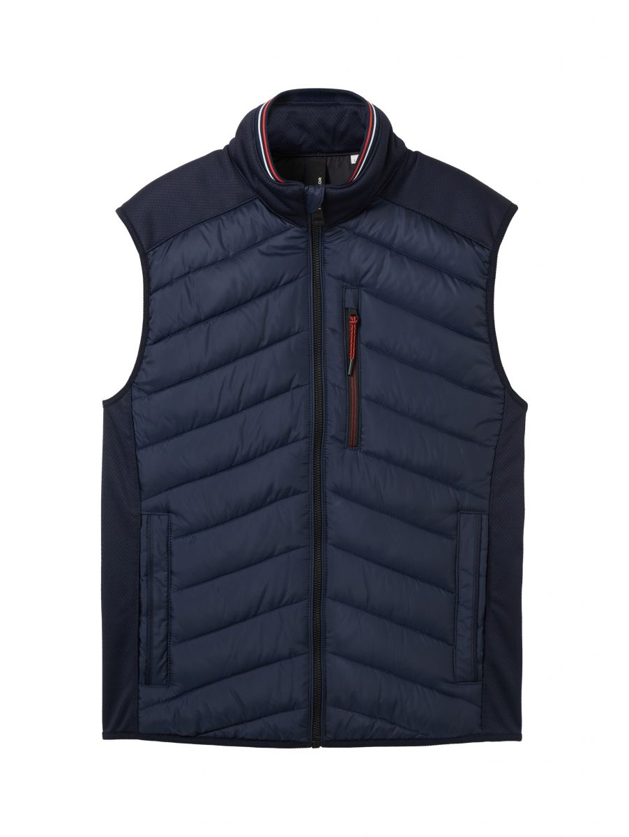 Blue vest outlet jacket