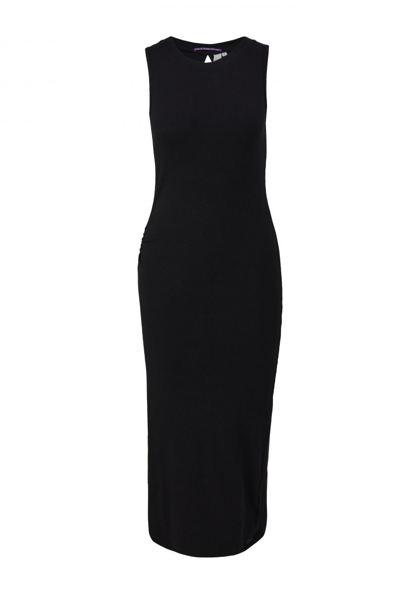 Black sleeveless hotsell midi dress