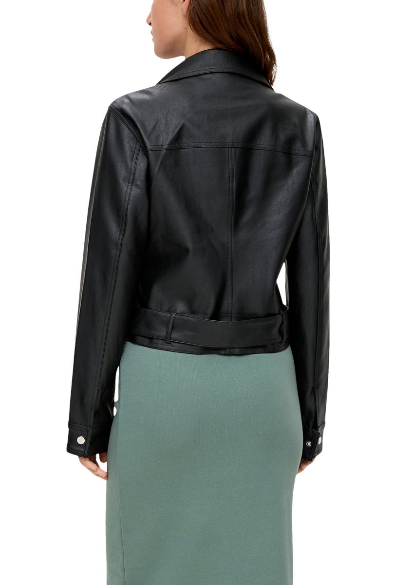 Black overall shop skirt long jacket