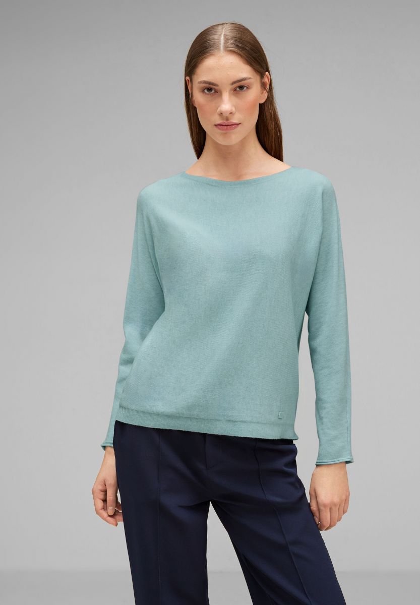 Street One Dolman sweater blue green 15146 40