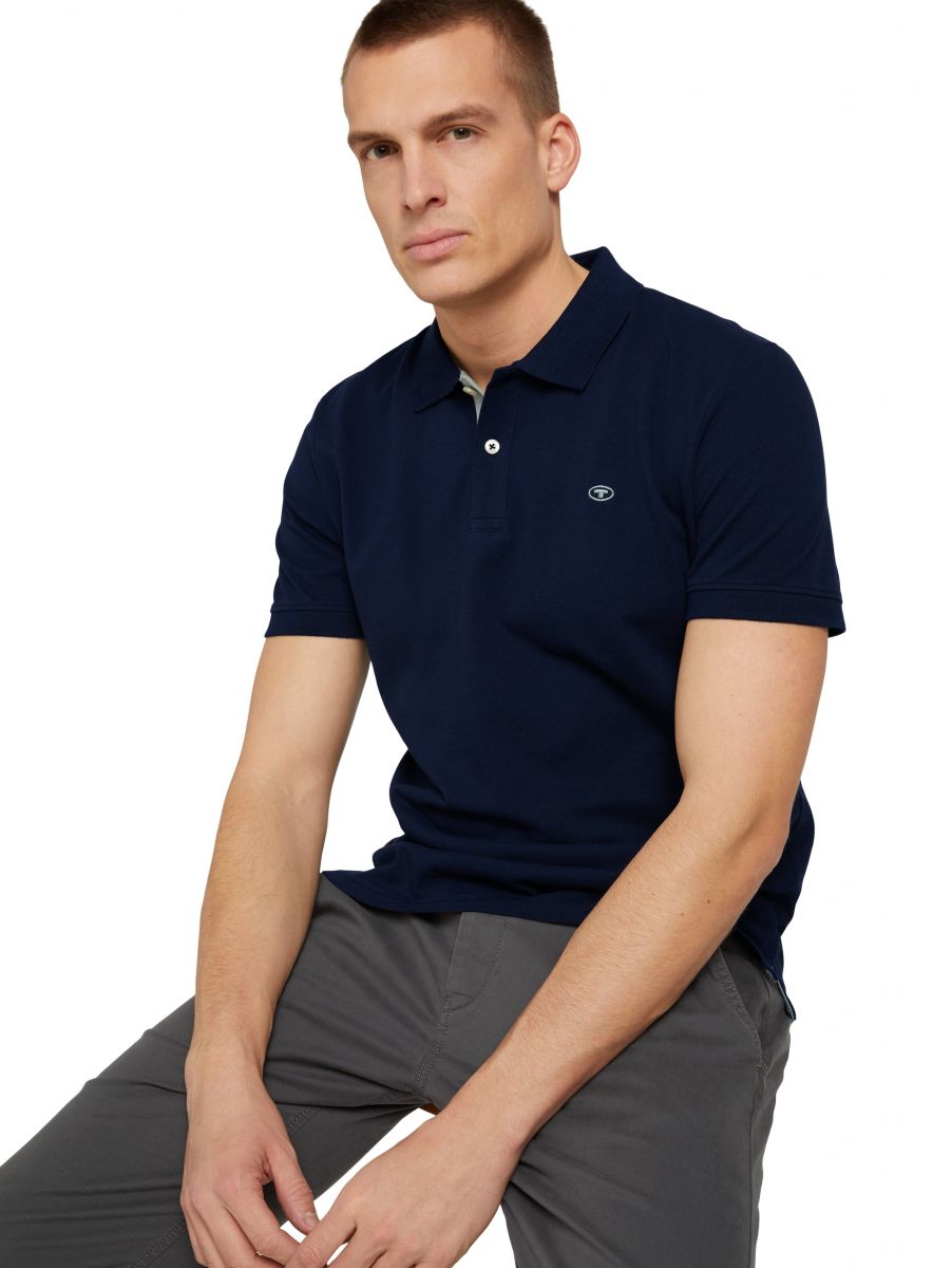 Tom Tailor Basic Poloshirt - blau (10668)