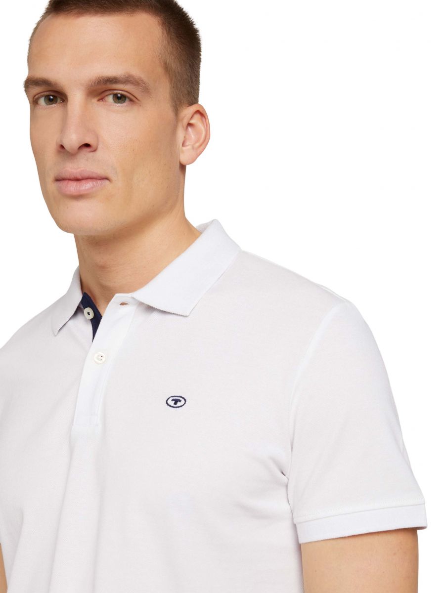Tom Tailor Basic Poloshirt - weiß (20000)