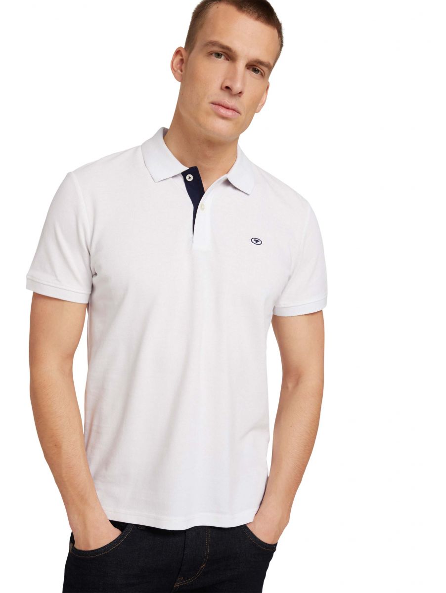 Tom Tailor Basic Poloshirt - weiß (20000)