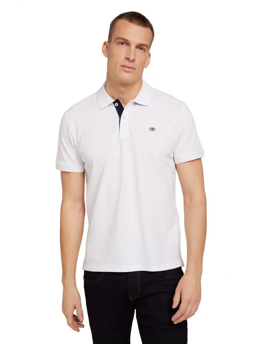 Tom Tailor Basic Poloshirt - weiß (20000)
