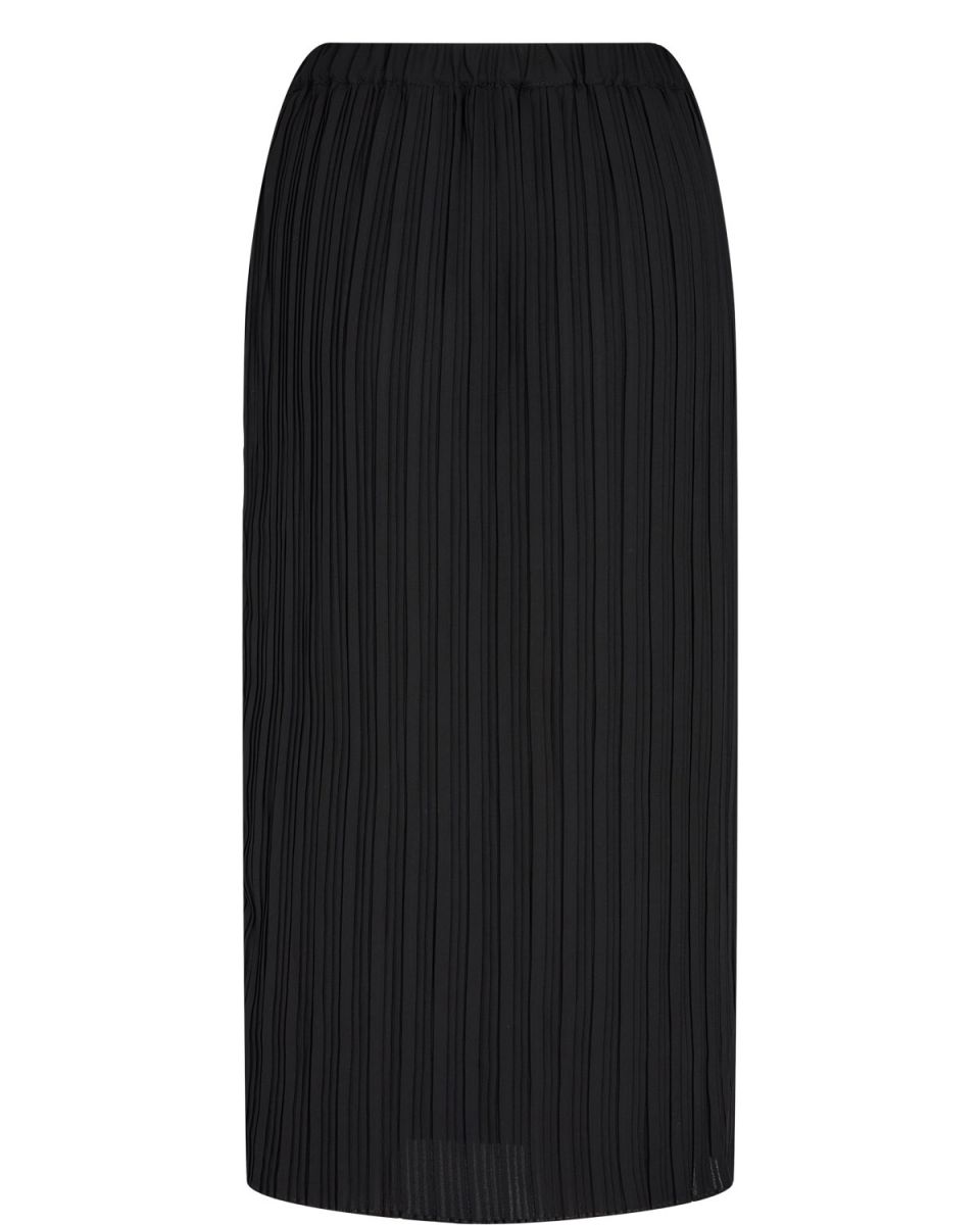 Black pleated 2025 midi skirt xs