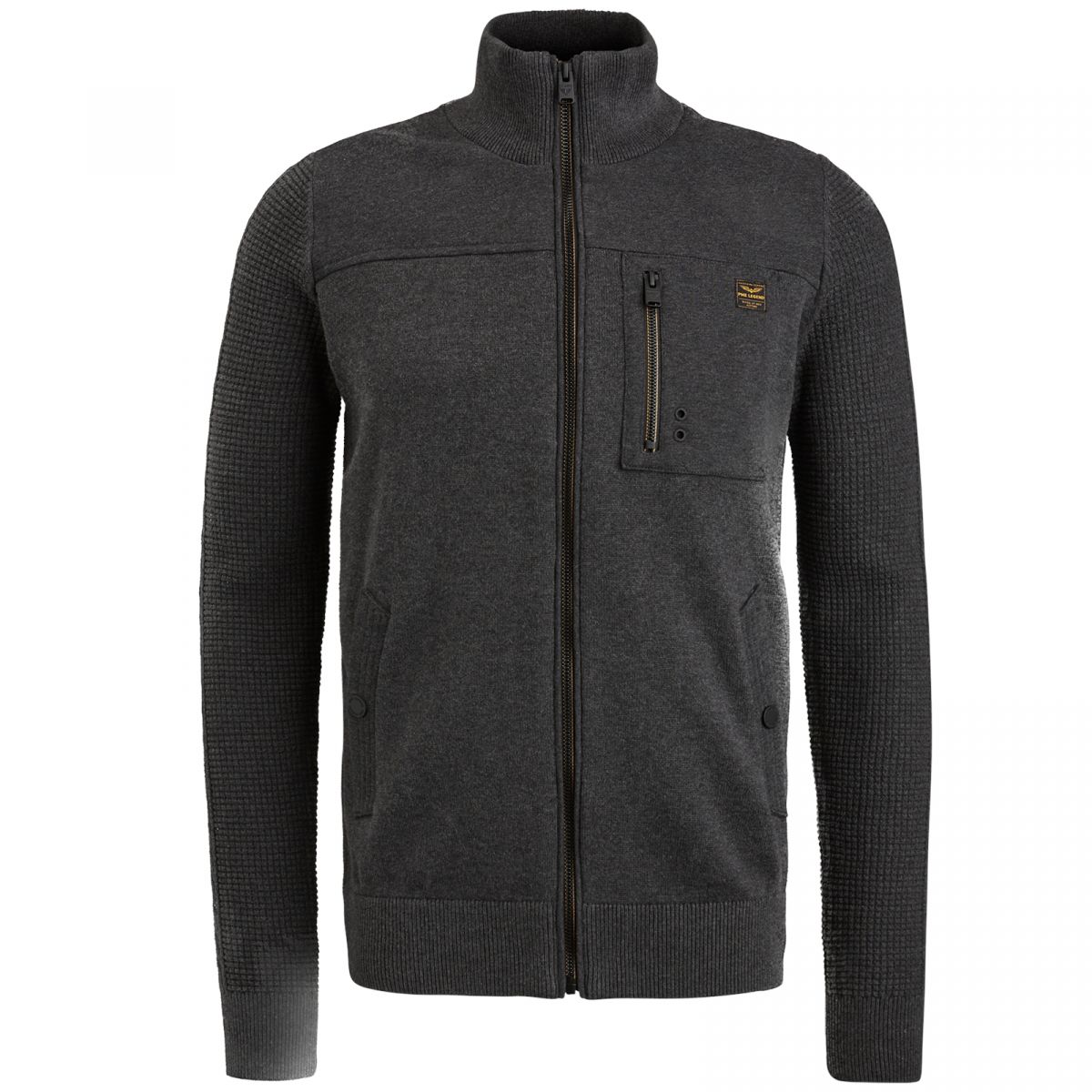 High neck outlet zip jacket