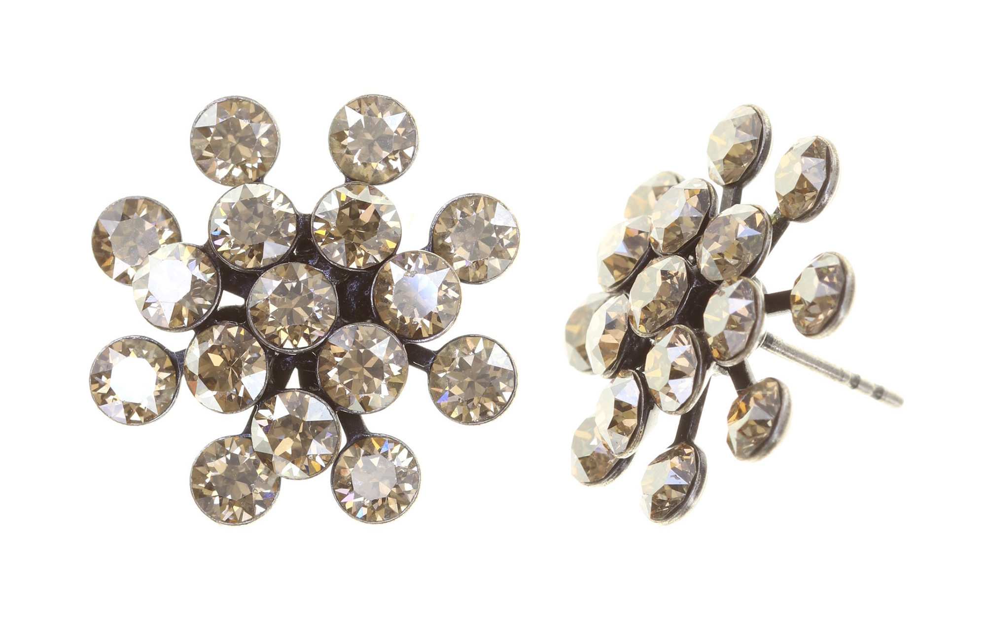 Konplott Stud earrings - Magic Fireball   - beige (0040)