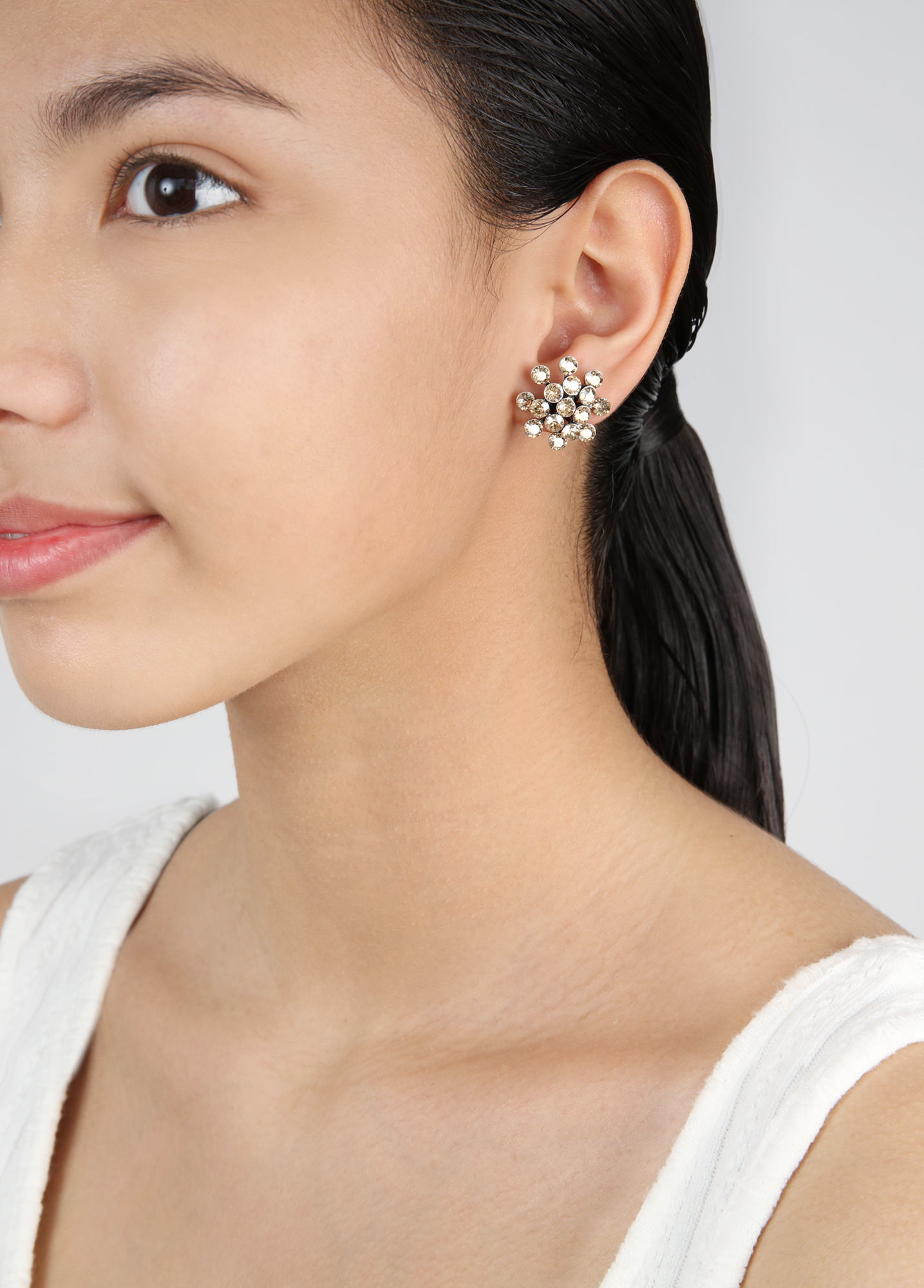 Konplott Stud earrings - Magic Fireball   - beige (0040)