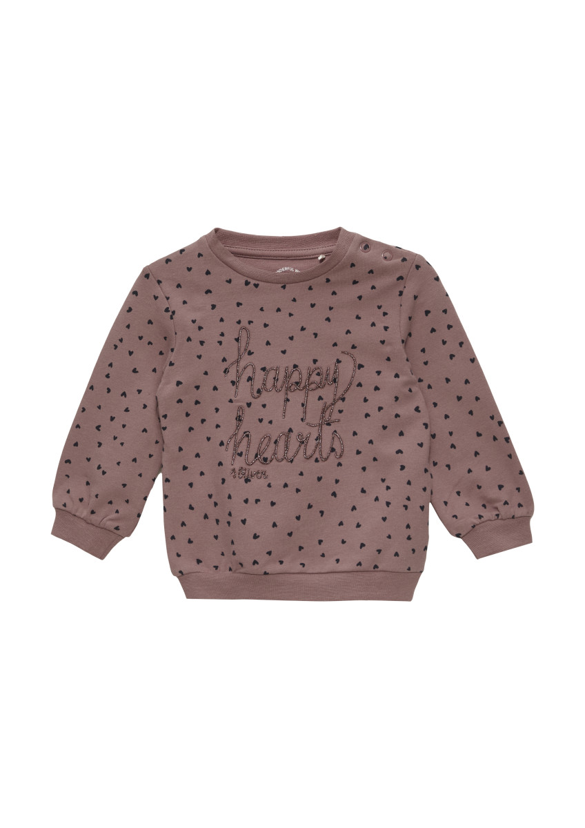 Red Label Sweatshirt mit All-over-Print violet (47A4) 68