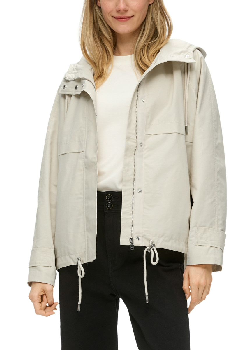 Red Label Kapuzenjacke mit Garment Wash weiß (0330) XL