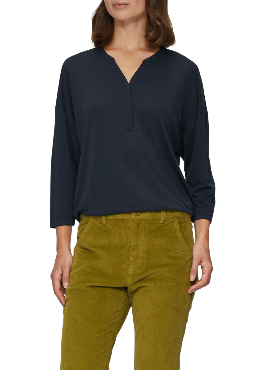 Chemise Manches Longues Vert Foncé Femme