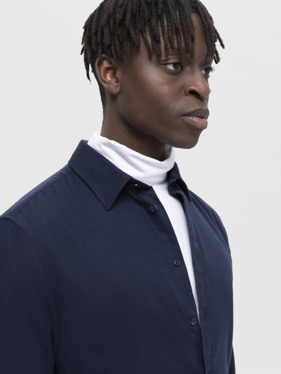 Selected Hemd - Slhslimowen - blau (187760002)