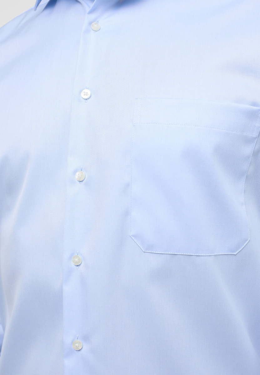 Eterna Comfort Fit: Langarmhemd - blau (10)