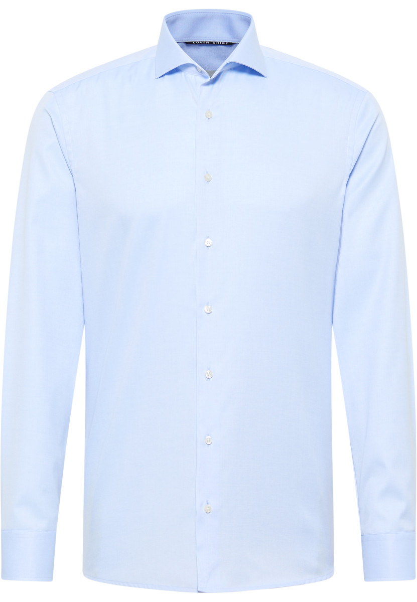 Eterna Slim Fit: long sleeve shirt  - blue (10)