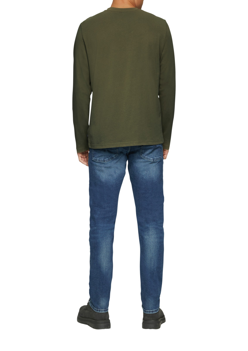 Q/S designed by Henley mit Knopfverschluss - grün (7967)