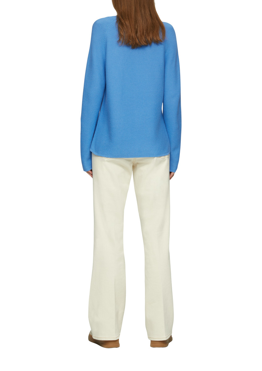 s.Oliver Red Label Strickpullover aus Baumwollmix - blau (5513)