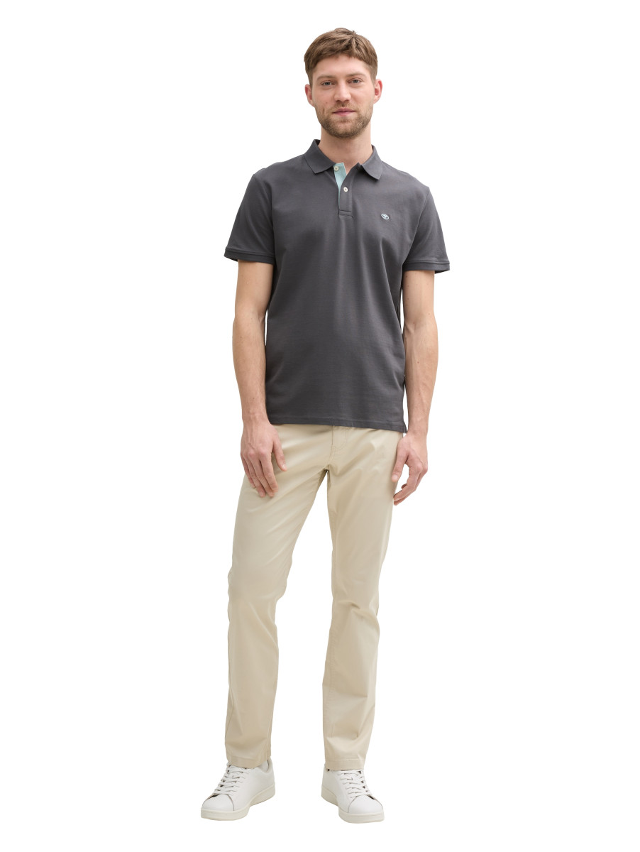 Tom Tailor Basic Poloshirt - grau (10307)