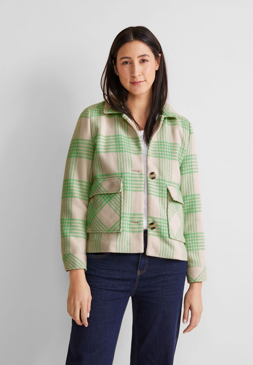 Street One Kurze Karojacke grün (25507) 36