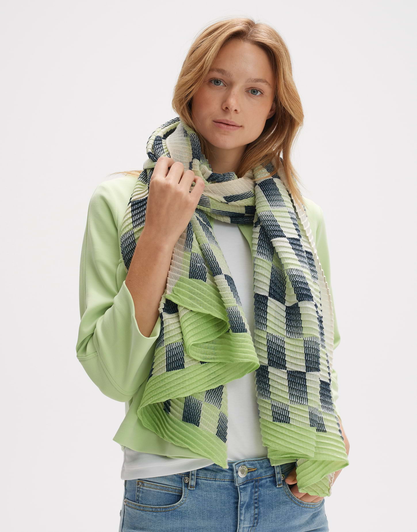 Pleated scarf new arrivals