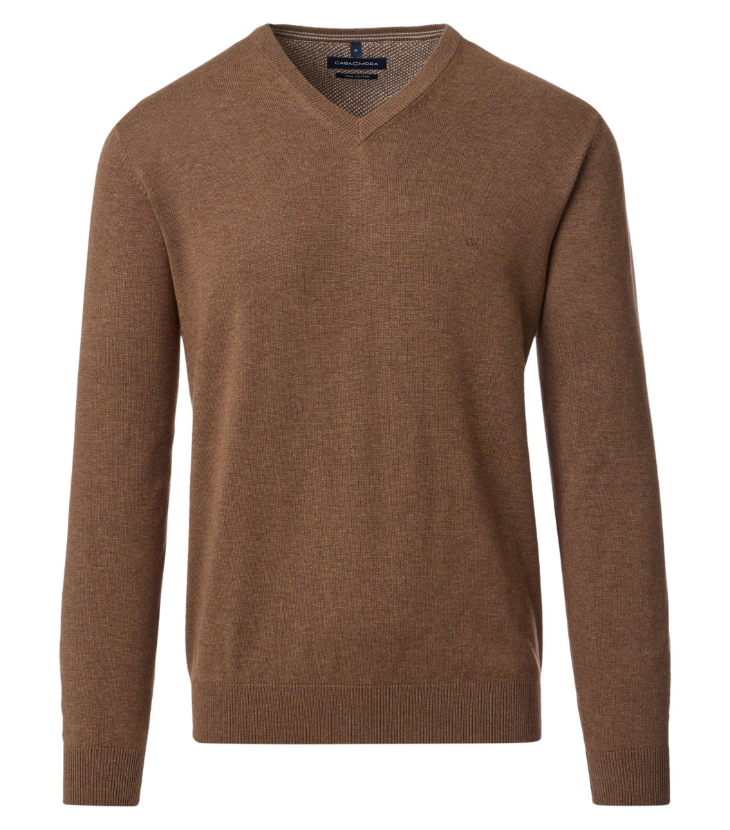 Casamoda V-neck jumper - beige (679)