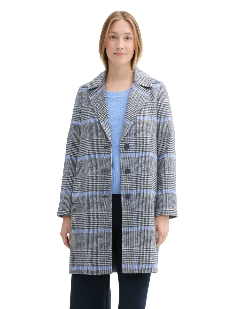 Cinque Mantel Boucle Mantel Hellblau Tom Tailor Boucle Coat Tom
