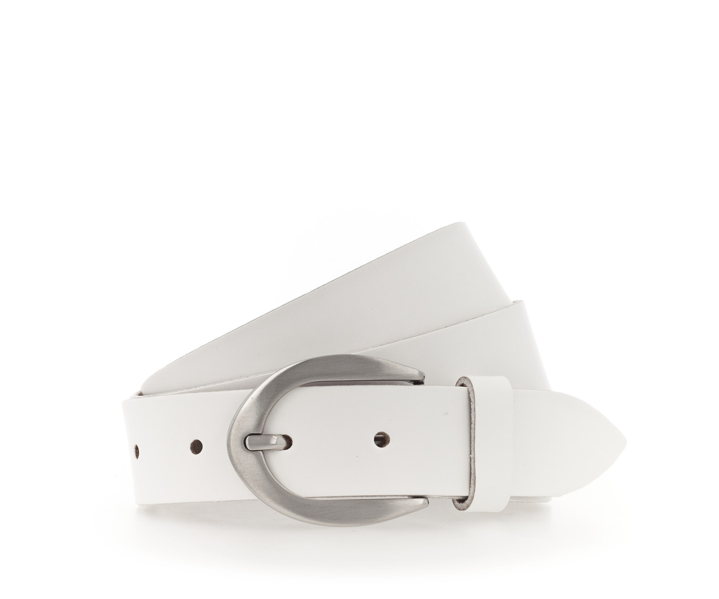 Vanzetti Leather belt - white (0100)