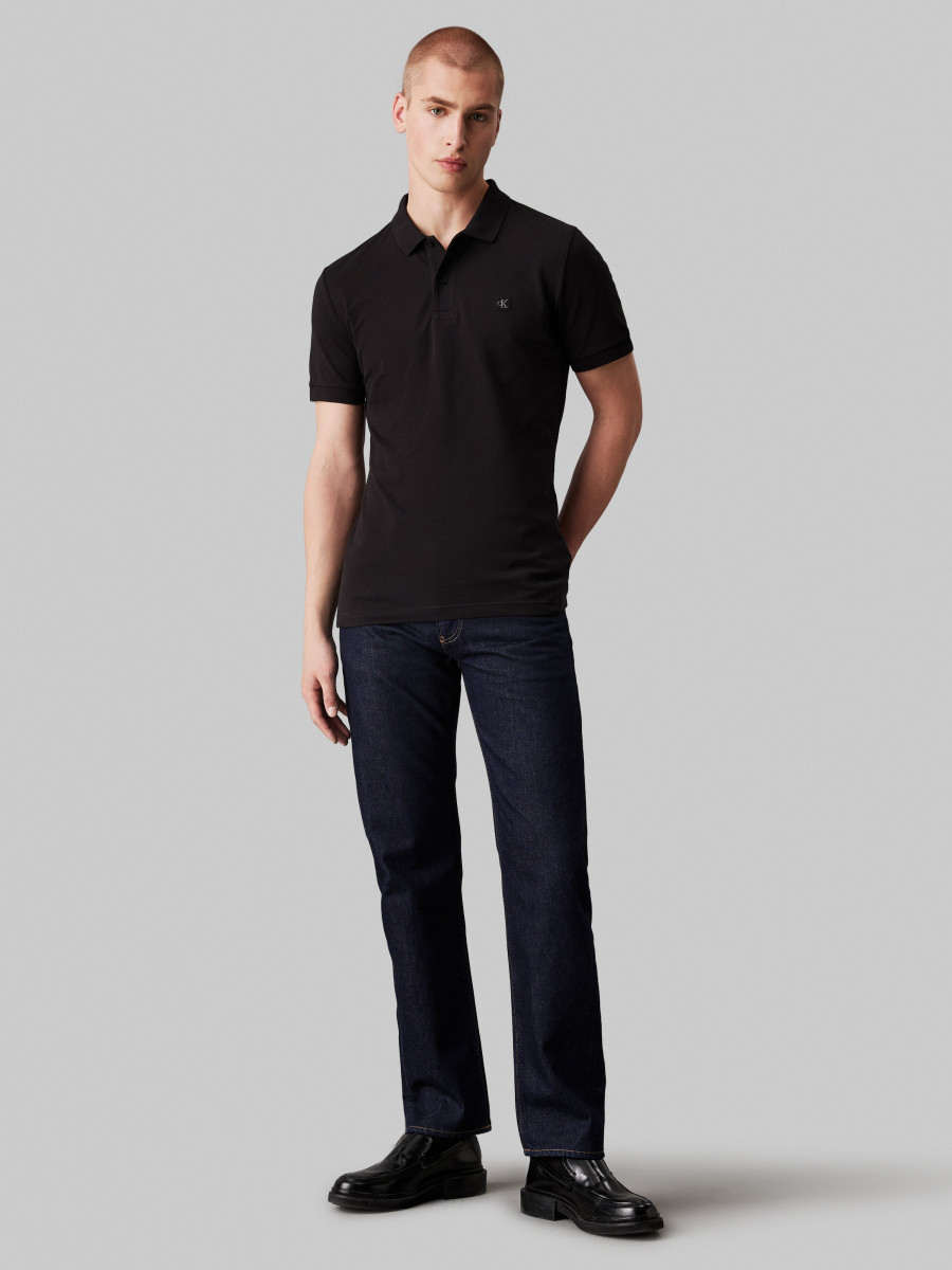 Calvin Klein Jeans Polo Slim Fit - schwarz (BEH)