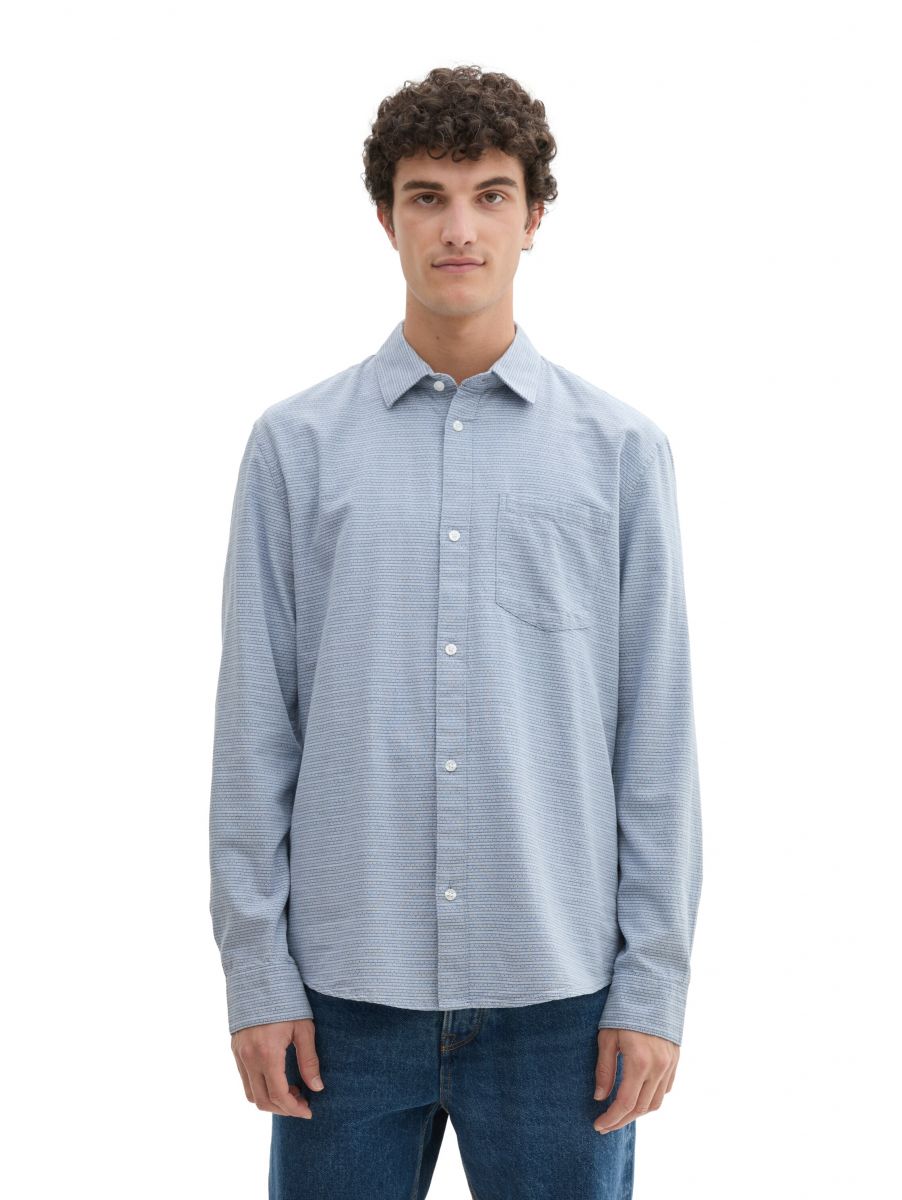 Tom Tailor Denim Chemise à motifs bleu (36069) M