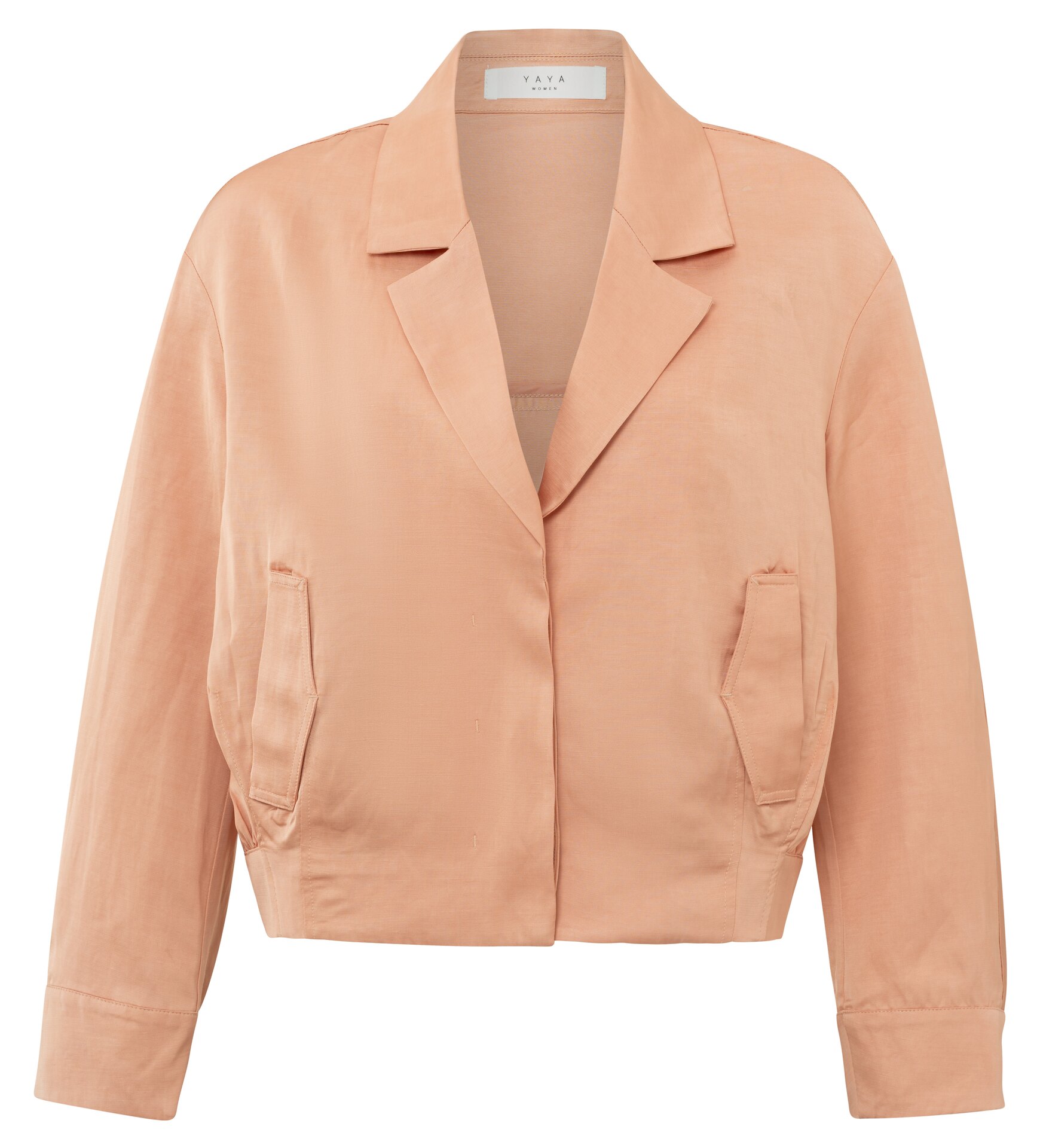 Yaya Satin short blouse jacket orange (51322) 40