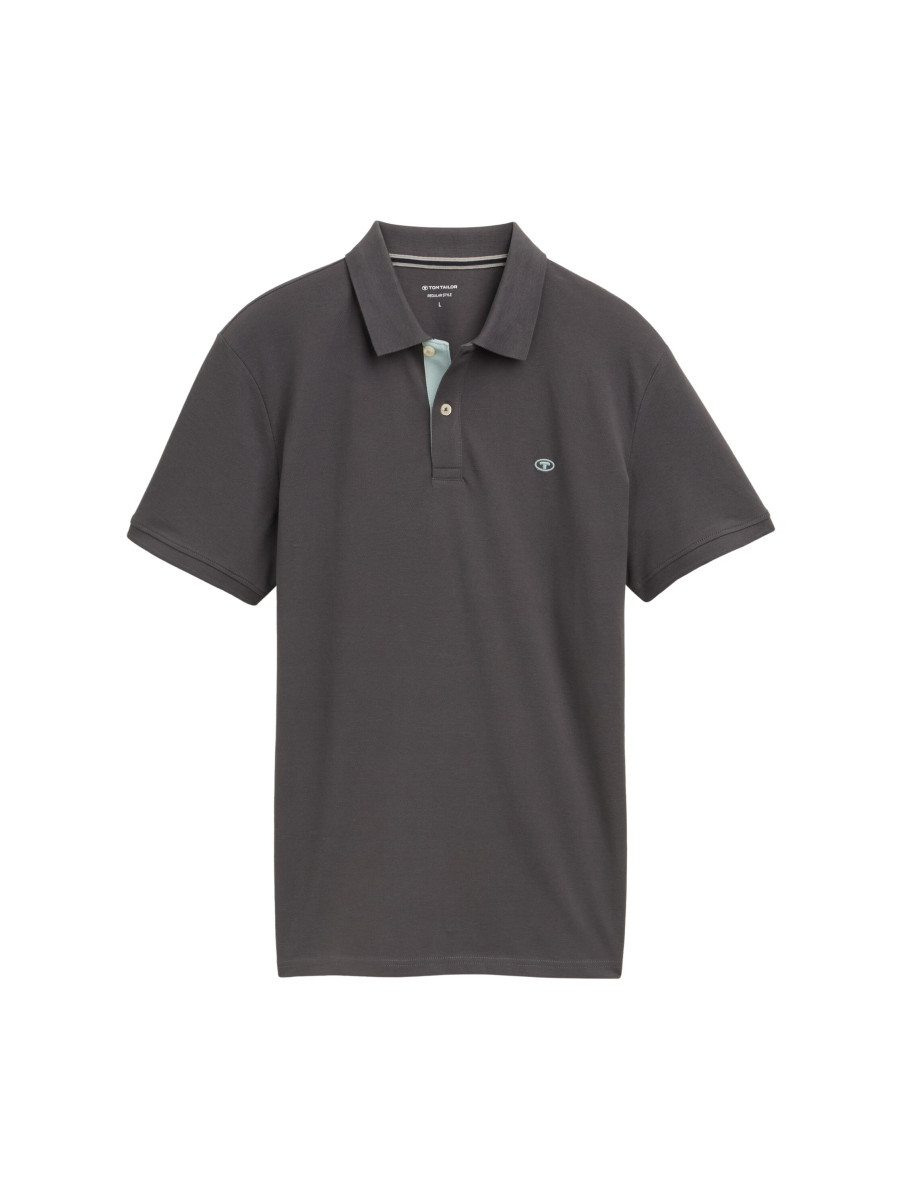 Tom Tailor Basic Poloshirt - grau (10307)