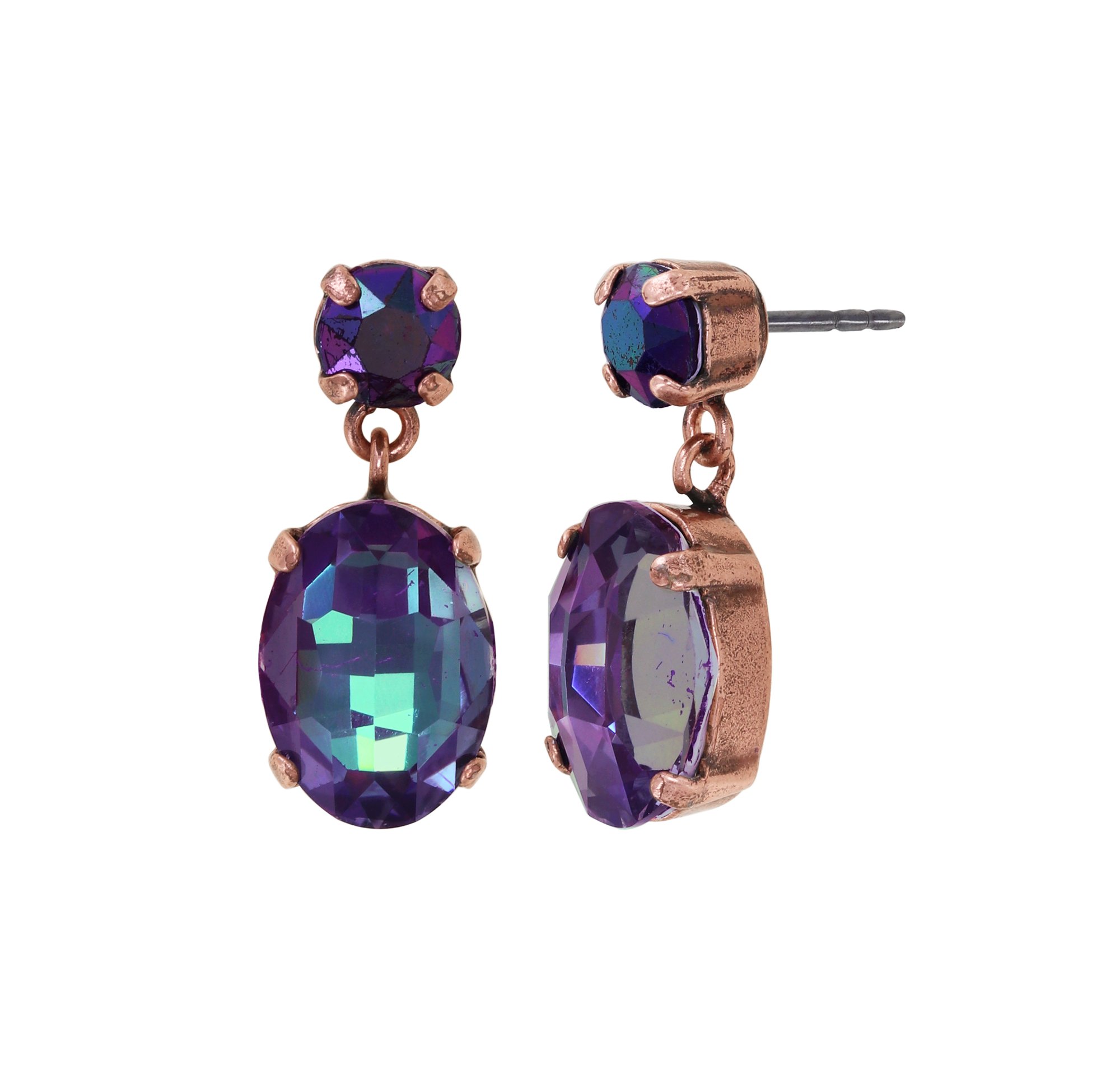 Konplott Ohrstecker - Afternoon Tea de Luxe - blau/lila (0040)