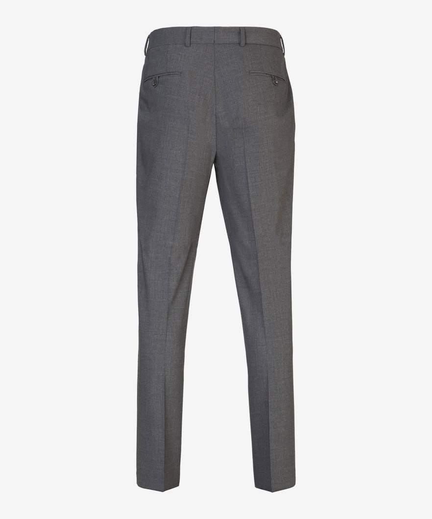 Brax Flat-panel trousers in light wool mix - gray (05)