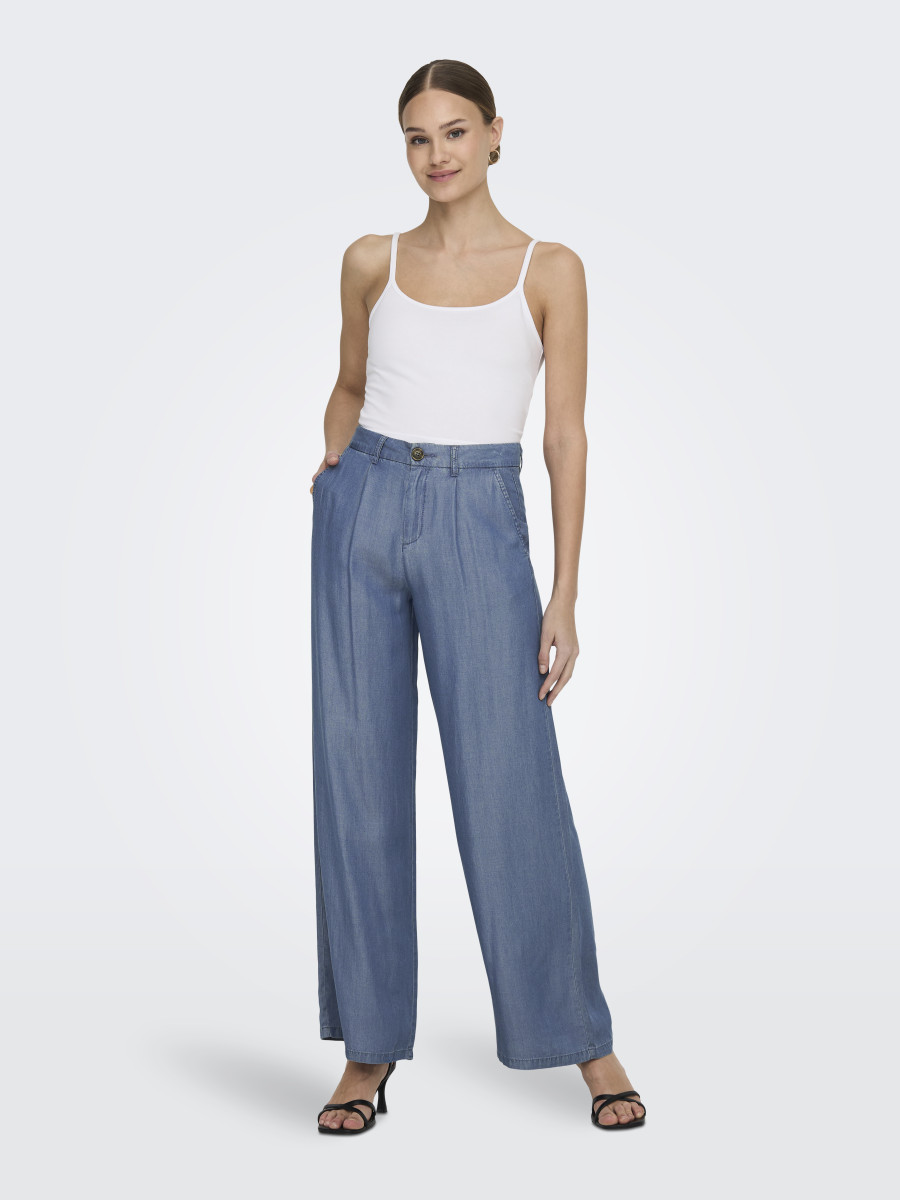 JDY Stoffhose - blau (179695)