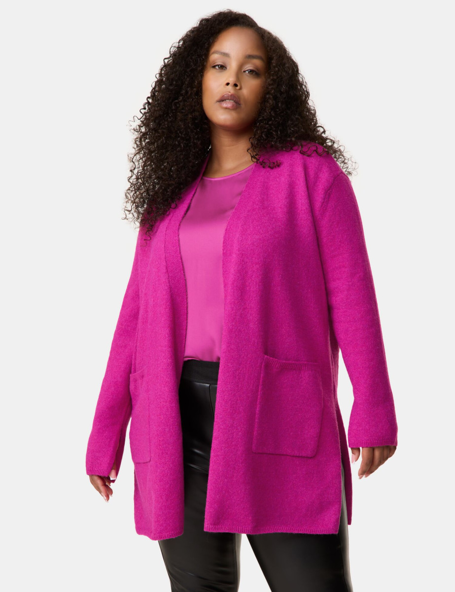 Samoon Cozy long cardigan pink (03500) 46