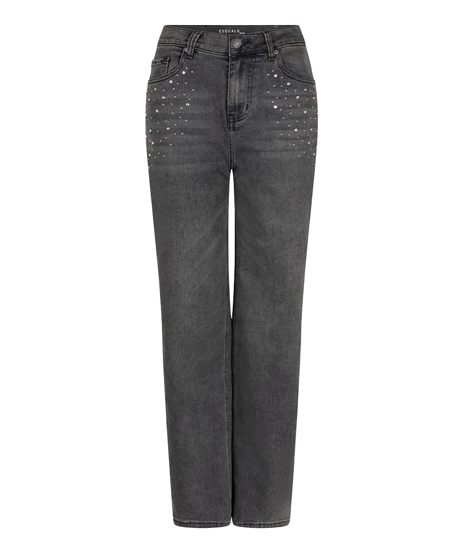 Esqualo Jeans mit Verzierung - grau (BLACK)