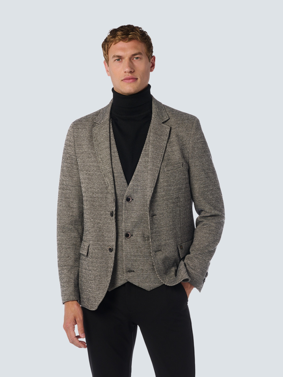 No Excess Blazer in stretch jersey - black (020)