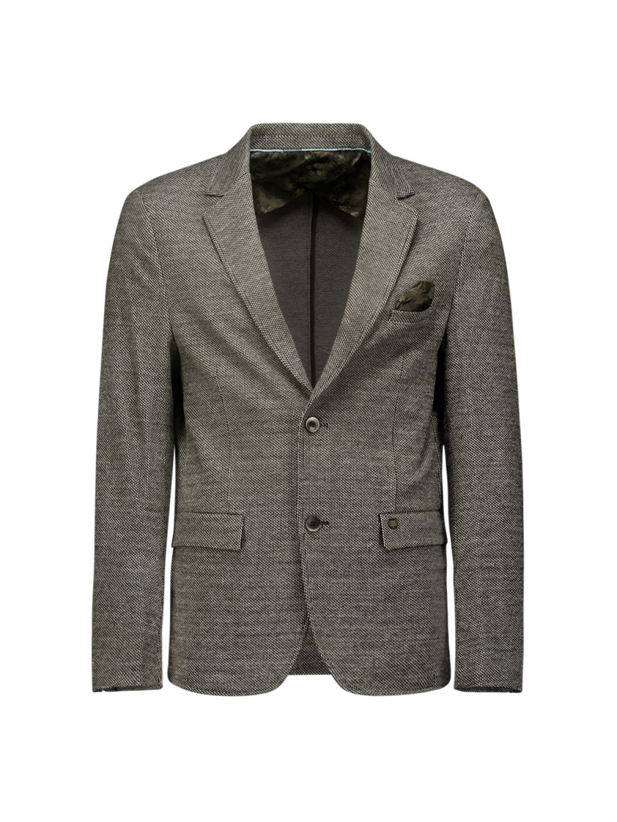 No Excess Blazer in stretch jersey - black (020)