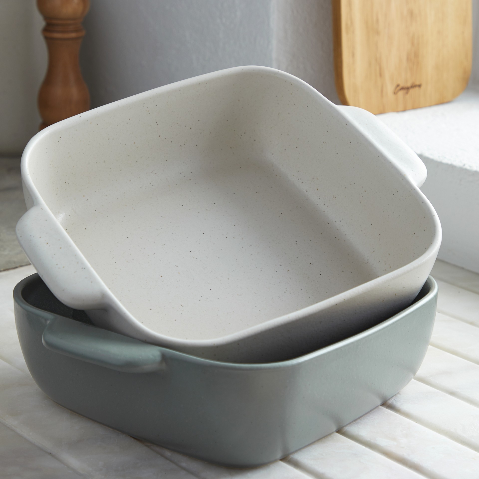 Costa Nova Oven dish (31x31x8cm) - Pacifica - beige (vanilla)
