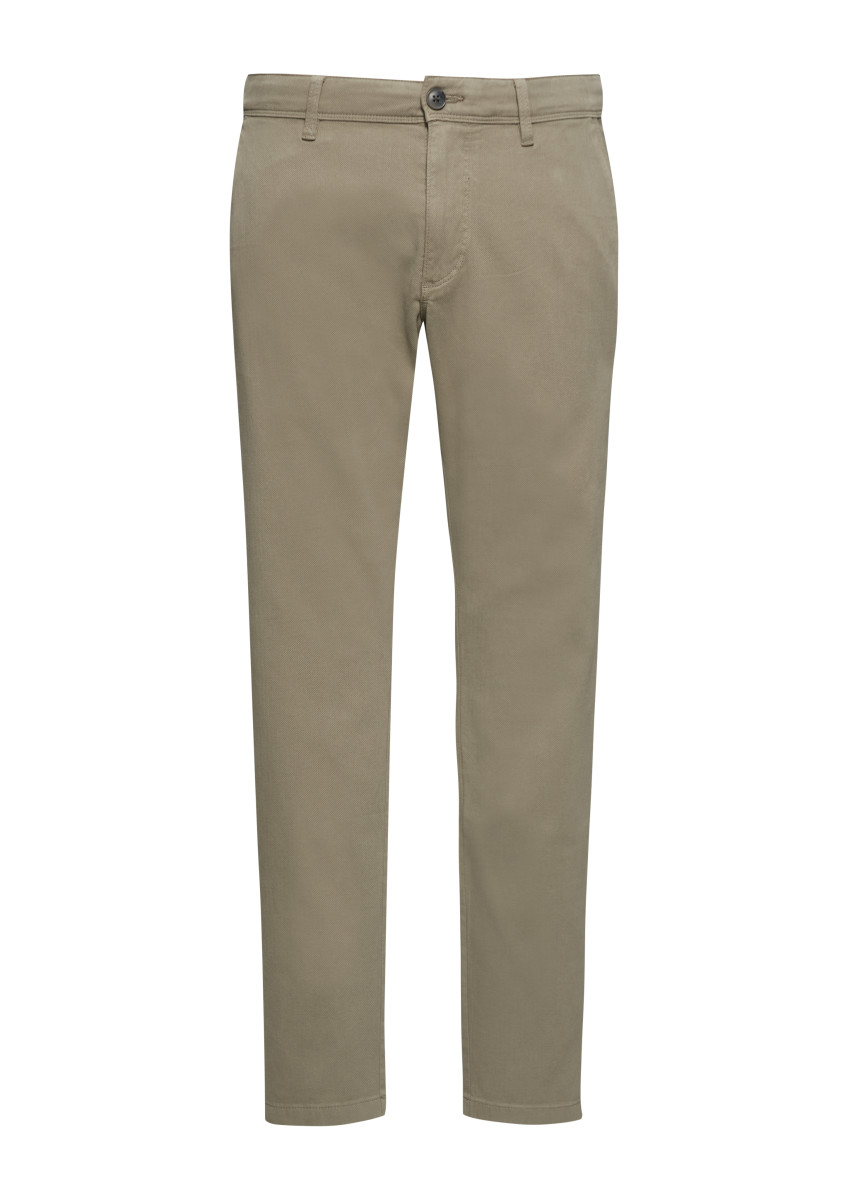 s.Oliver Red Label Regular Fit: Strukturierte Chino aus Baumwollstretch - grün (7906)