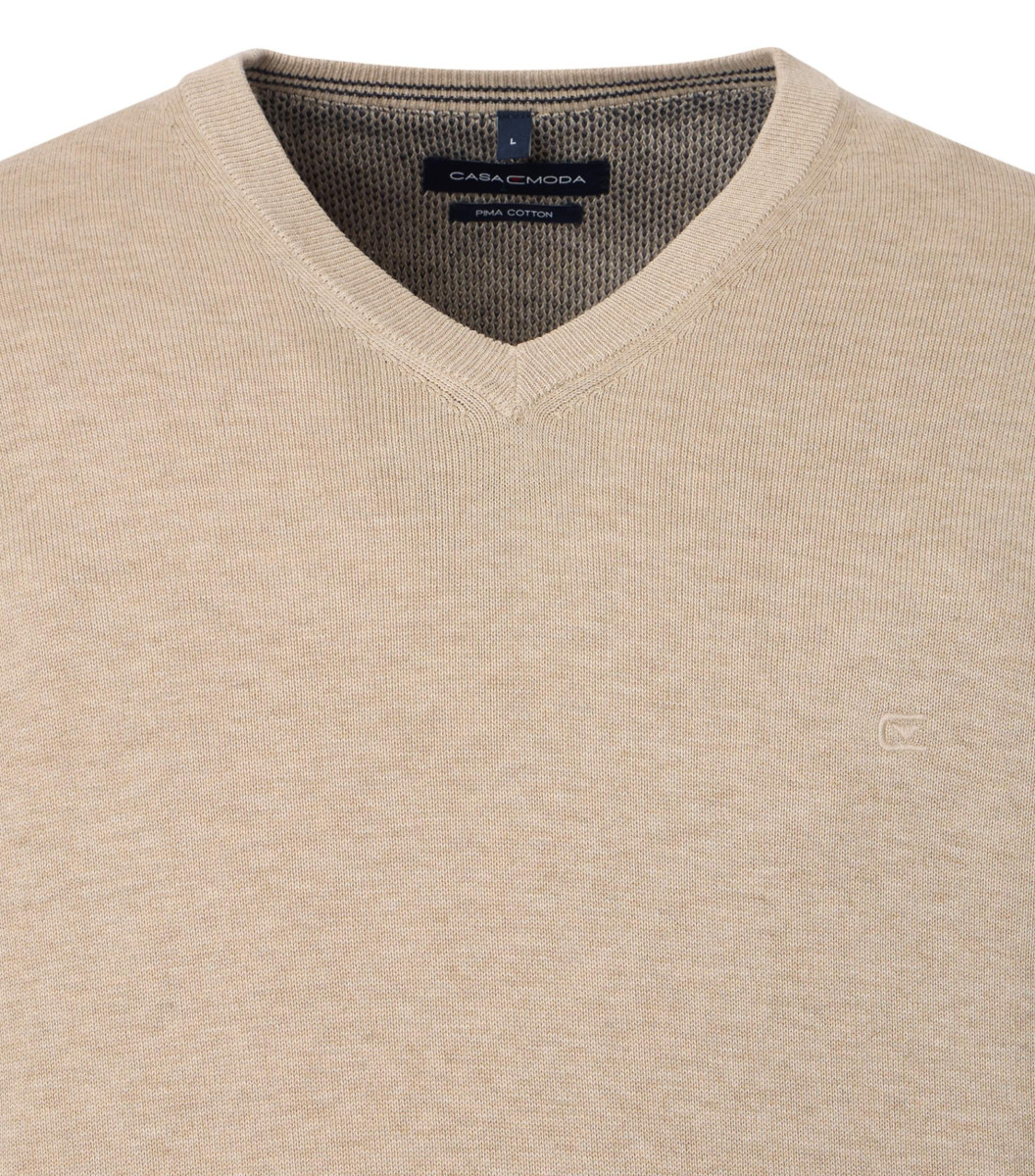 Casamoda V-neck jumper - beige (657)