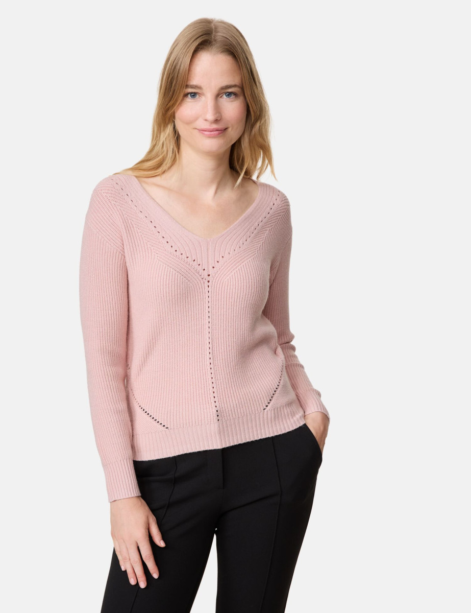 Gerry Weber Edition Pullover mit Ajour-Details pink (30917) 38