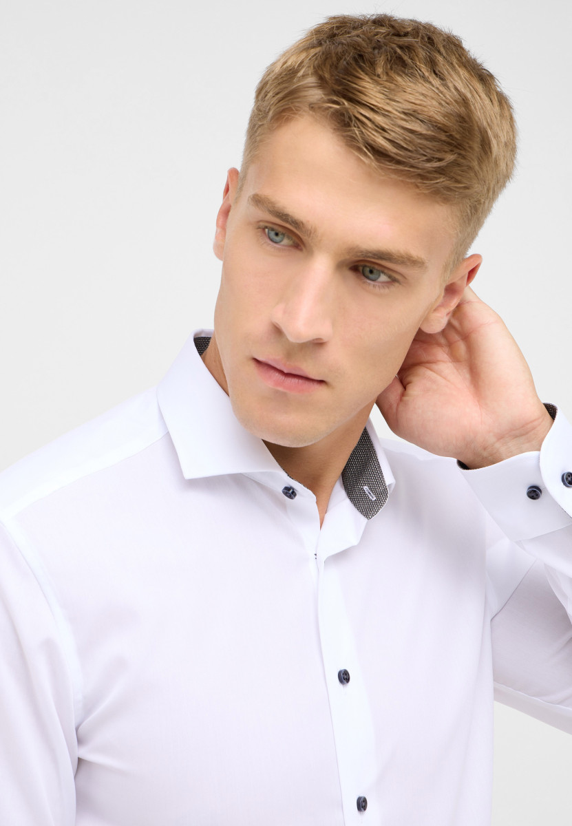 Eterna Slim Fit: Hemd - weiß (00)