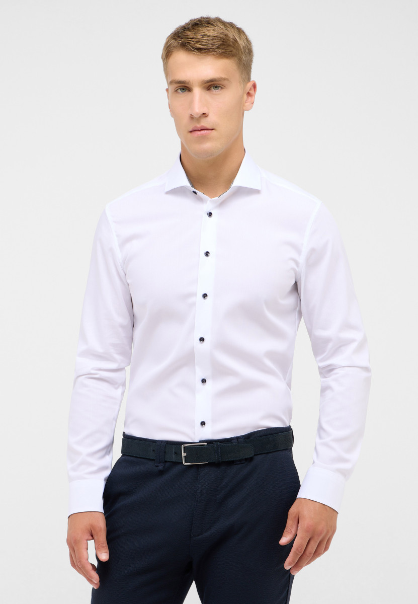 Eterna Slim Fit: Hemd - weiß (00)
