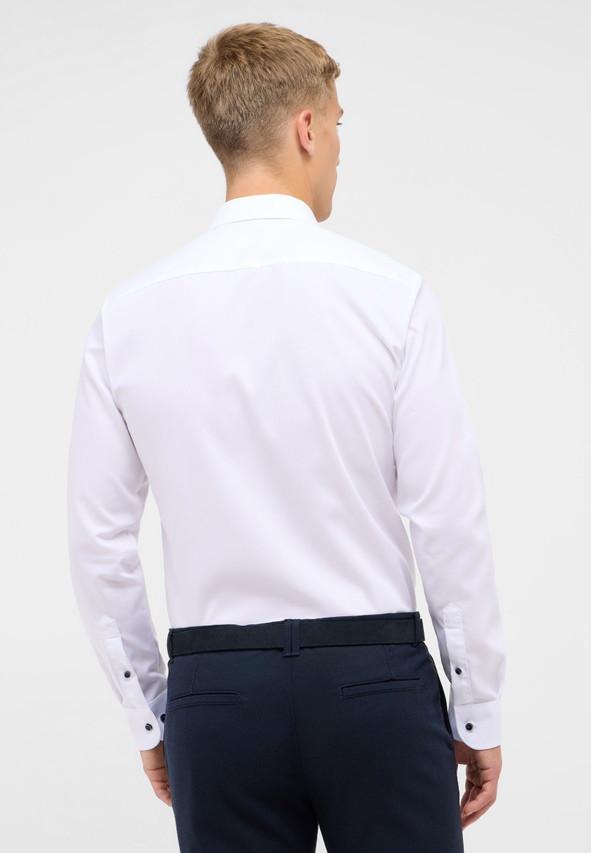 Eterna Slim Fit: Hemd - weiß (00)